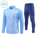 Kinder Manchester City Training Sweatshirts Viertelreißverschluss 2024-25 Blaue Kinder Manchester City Training Sweatshirts Viertelreißverschluss 2024-25 Blaue